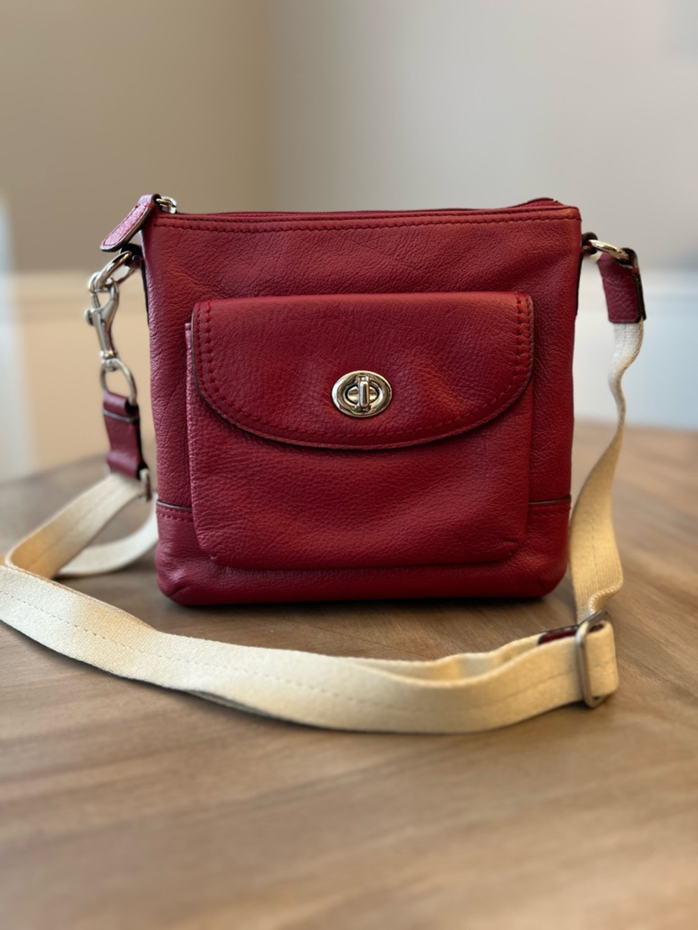 Coach Swingpack Crossbody Red